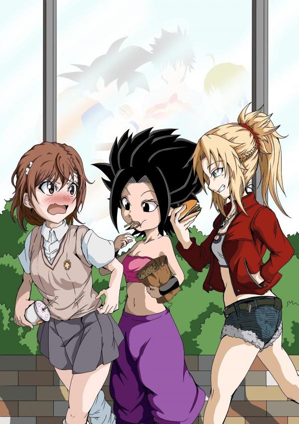 Girls Day Out - Misaka, Caulifla, & Mordred